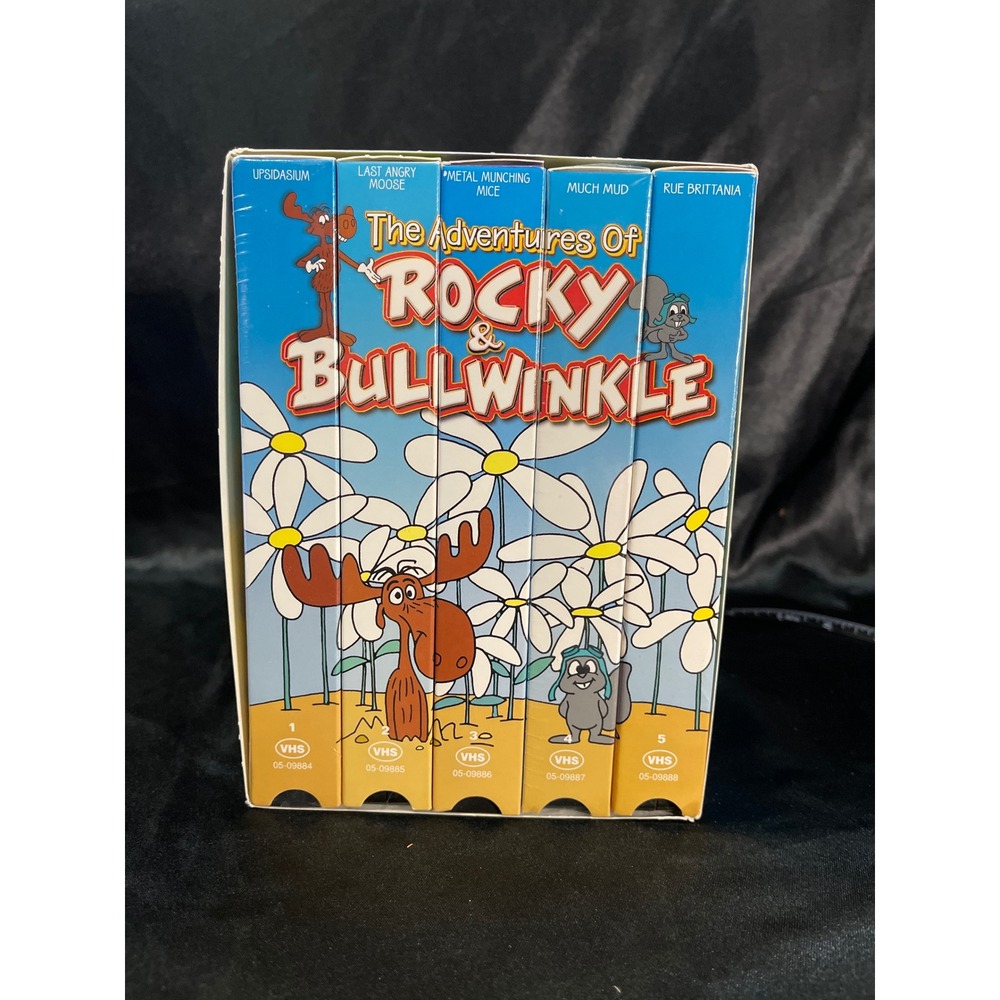 Rocky and Bullwinkle VHS Collector 5 Series Pack GoodTimes Home Video Box Set